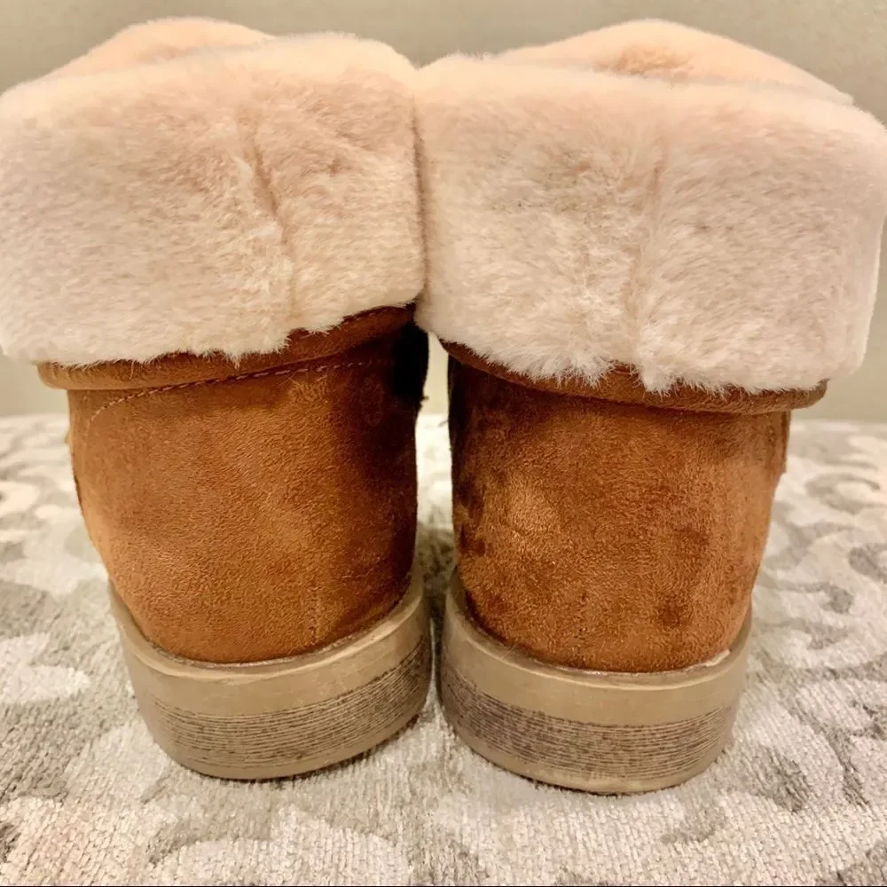 Falls Creek‎ Suede Faux Fur Boots